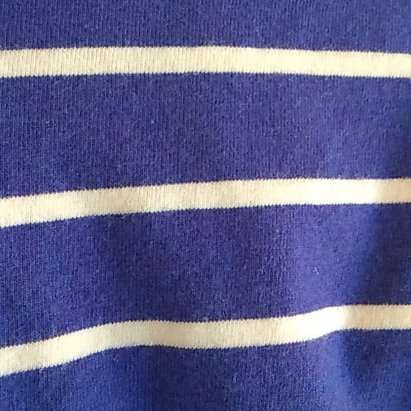 5 for $20! Ann Taylor Purple and White Striped Top - Picture 7 of 7